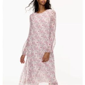 Aritzia Wilfred Daydreamer midi dress in pink floral